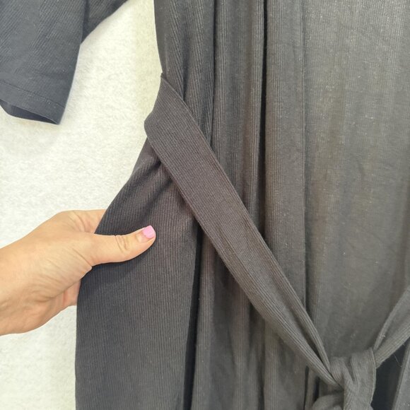 Body love basics sample Robe Women Large Long Belted Lightweight Cardigan Kimono - Picture 3 of 7